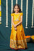 Maithiri yellow Silk Kids Lehenga Set mini
