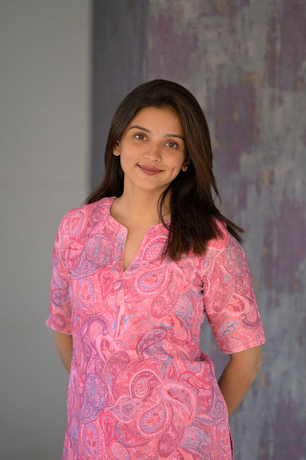 Kamali Pink Kurti Set