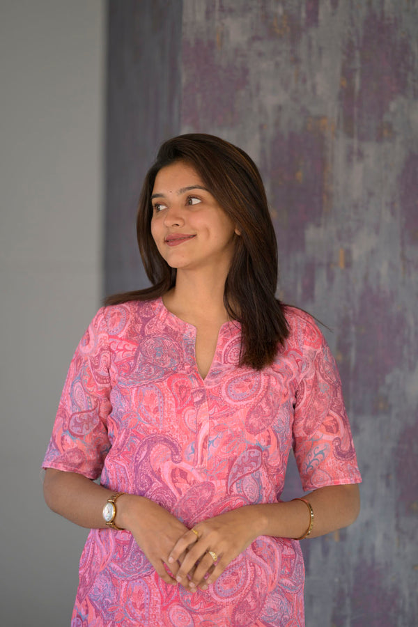 Kamali Pink Kurti Set