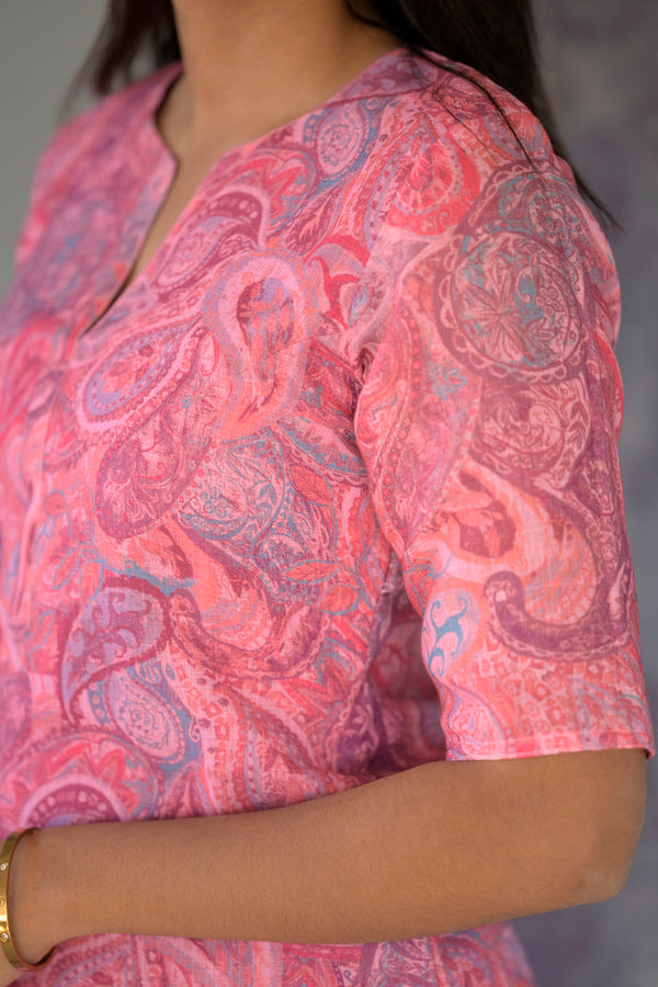 Kamali Pink Kurti Set