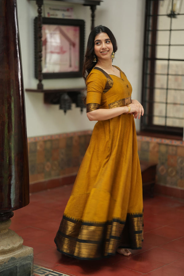 Suhasini Mustard Maxi Dress