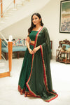 Sreeja Green Croptop Salwar Mom & Me Set