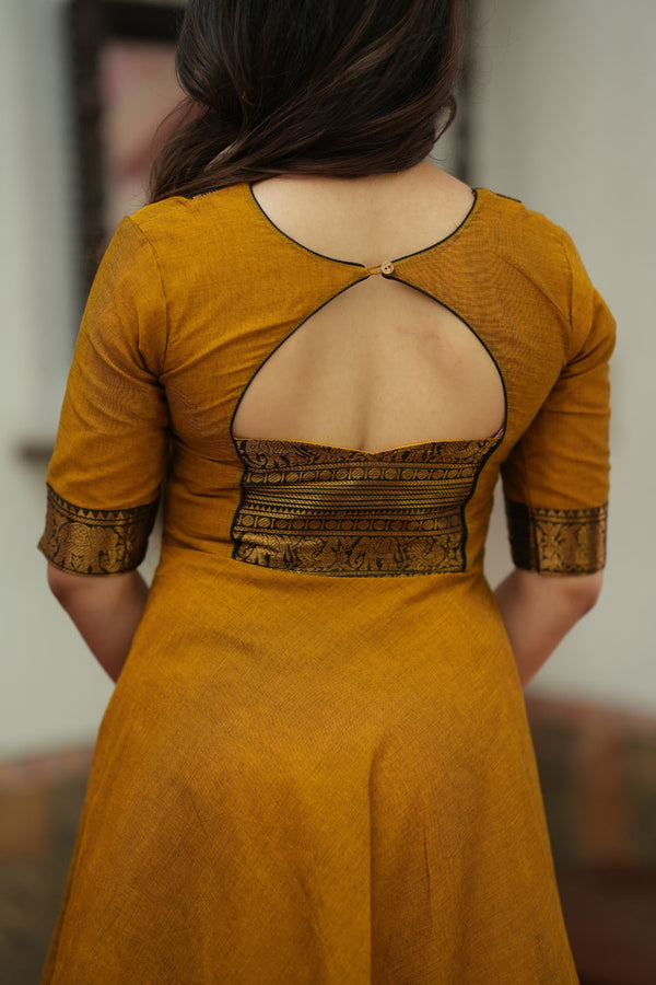 Suhasini Mustard Maxi Dress
