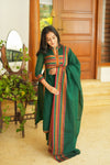 Vanika Green Handloom Kurta Set
