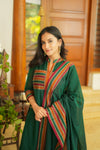 Vanika Green Handloom Kurta Set