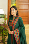 Vanika Green Handloom Kurta Set