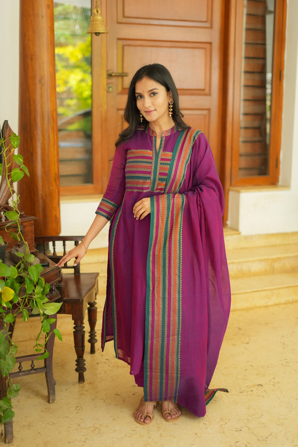 Vanika Magenta Mom & Me Set