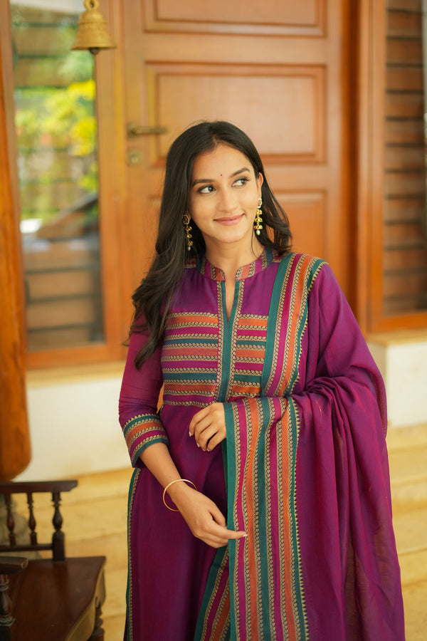 Vanika Magenta Mom & Me Set