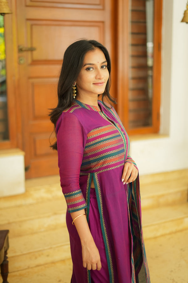 Vanika Magenta with Teal Mom & Me Set