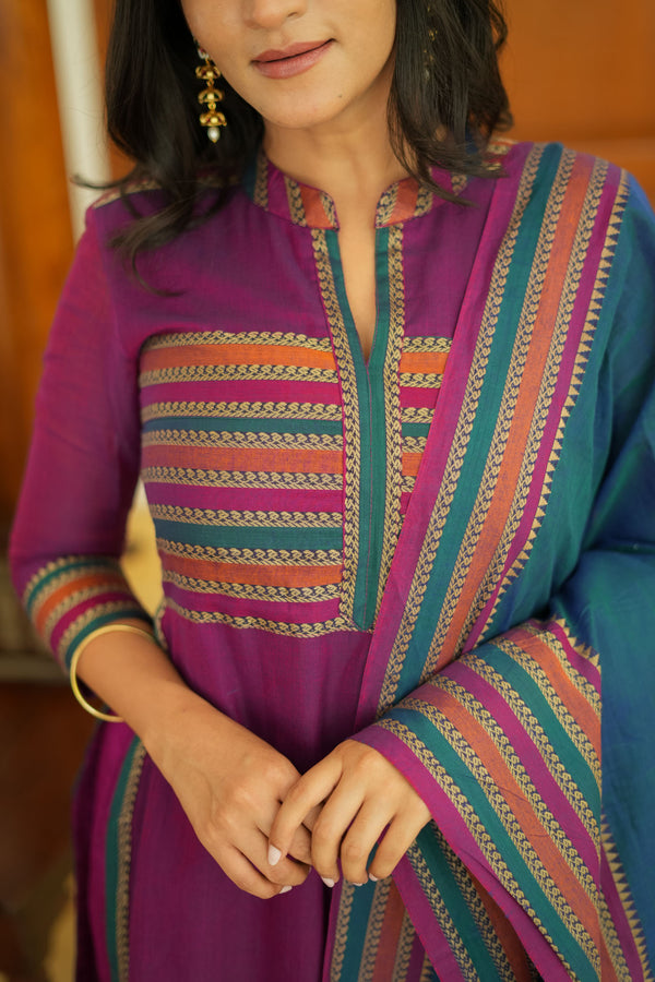 Vanika Magenta with Teal Mom & Me Set