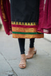 Charvi Black Narayanpet Kurti Set ( Set of 2 )