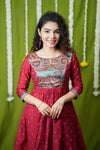 Vedha Red Co-ord Set (Set of 2)