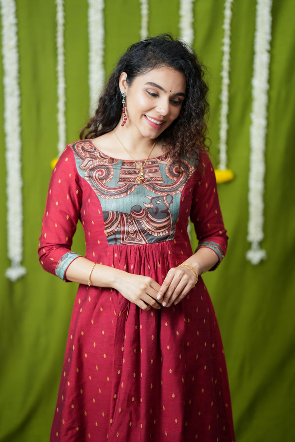 Vedha Red Co-ord Set (Set of 2)