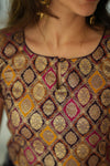 Tashi Purple Croptop Skirt Set