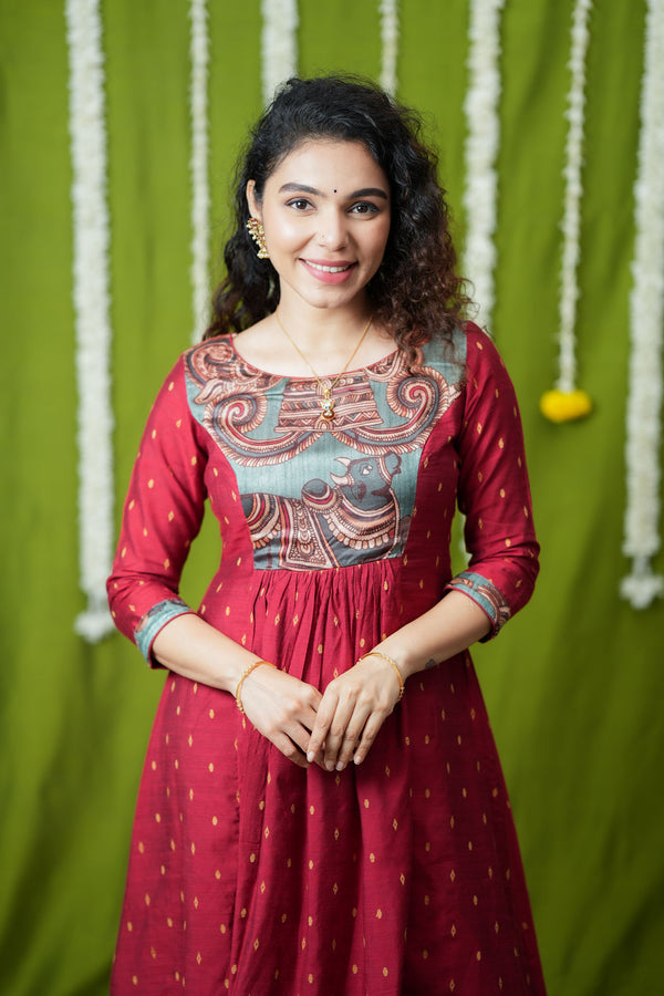 Vedha Red Co-ord Set (Set of 2)