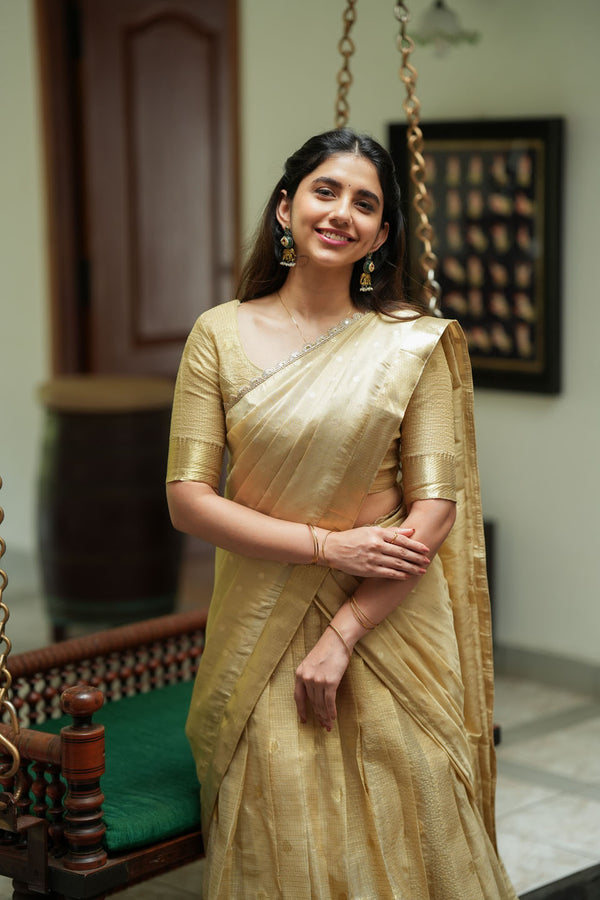 Sarasvati Gold Halfsaree