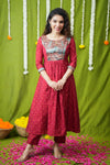 Vedha Red Co-ord Set (Set of 2)