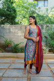 Prathana Teal & Maroon