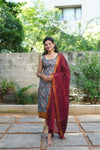 Prathana Teal & Maroon Mom & Me