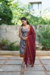 Prathana Teal & Maroon Mom & Me