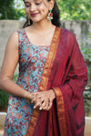 Prathana Teal & Maroon Mom & Me