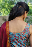 Prathana Teal & Maroon