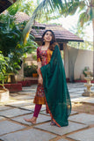 Prathana Maroon & Green