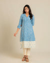 Classic Dual Handloom A-Line Kurta (PR)