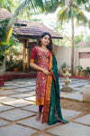 Prathana Maroon & Green Mom & Me