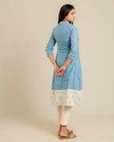 Classic Dual Handloom A-Line Kurta (PR)