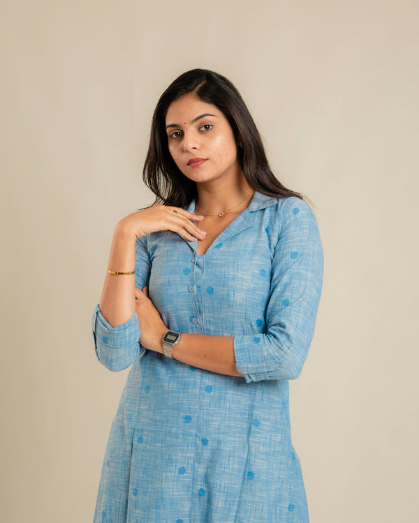 Classic Dual Handloom A-Line Kurta (PR)