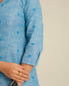 Classic Dual Handloom A-Line Kurta (PR)