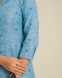 Classic Dual Handloom A-Line Kurta (PR)