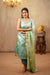Nethra Aqua Blue Banarasi Tissue Kurti Set ( Set of 3 )