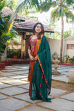 Prathana Maroon & Green