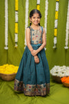 Akshara Teal Blue Lehenga Mini