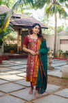 Prathana Maroon & Green Mom & Me