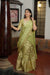 IMD - Aalaya Green Banarasi Half Saree Set