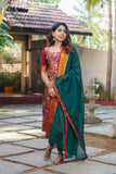 Prathana Maroon & Green