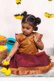 Shanmathi Maroon & Mustard Mini