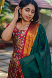 Prathana Maroon & Green