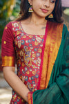 Prathana Maroon & Green Mom & Me