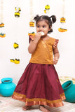 Shanmathi Maroon & Mustard Mini