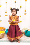 Shanmathi Maroon & Mustard Mini