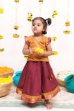 Shanmathi Maroon & Mustard Mini