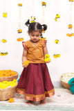 Shanmathi Maroon & Mustard Mini