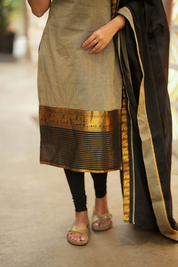 Radhi Grey Kuri Set (set of 2)