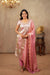 Nethra Pink Banarasi Tissue Kurti Set ( Set of 3 )