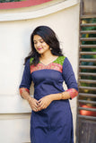 Sheetal Navy Blue Kurti set (Set of 2)