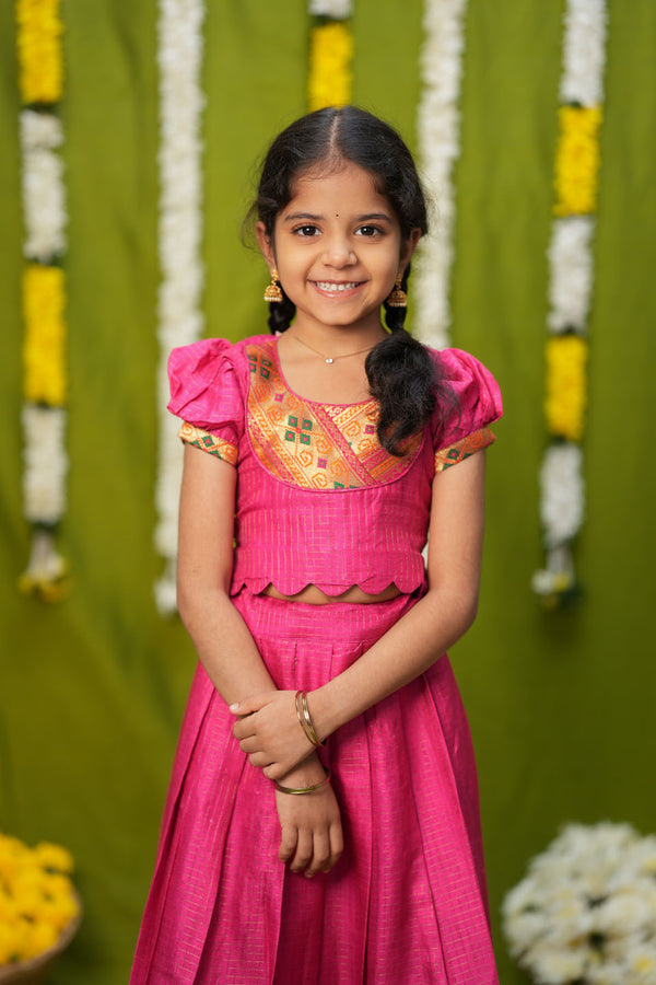 Hamsini Pink lehenga mini